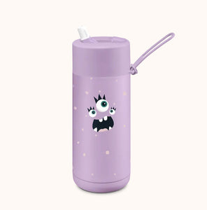 Frank Green / Stainless Steel Ceramic Reusable Bottle w/ Flip Straw Lid (16oz) - Lilac Haze Flick