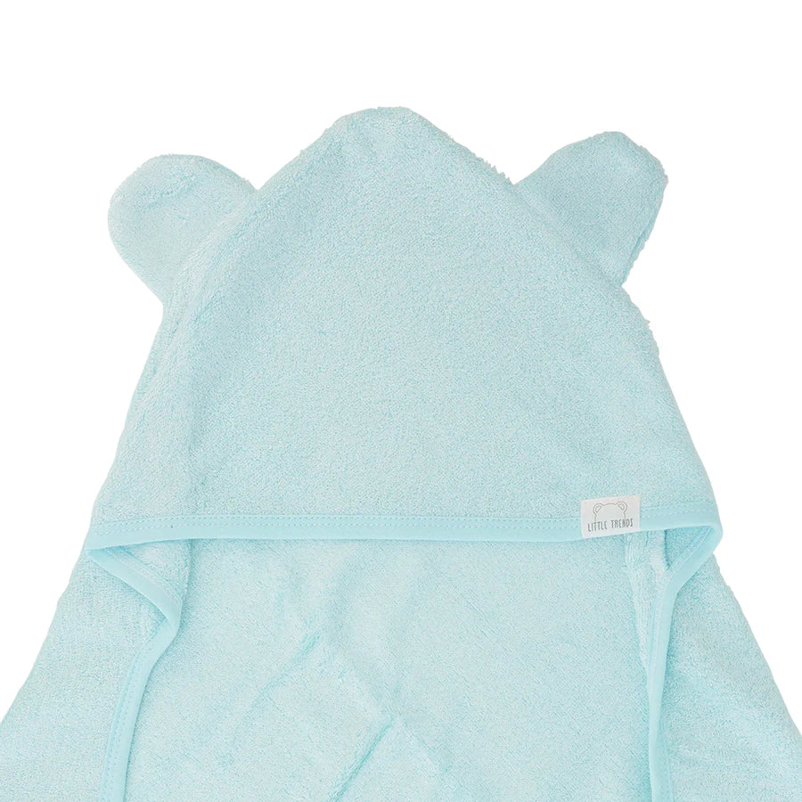 Annabel Trends / Little Trends Bear Ears Hooded Towel - Ice Blue