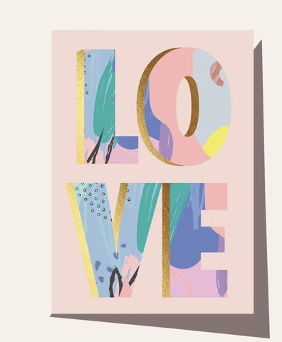 Elm Paper / Greeting Card - Love Painty
