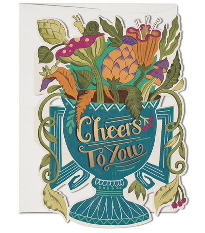 Red Cap Cards / Greeting Card - Cheers To You
