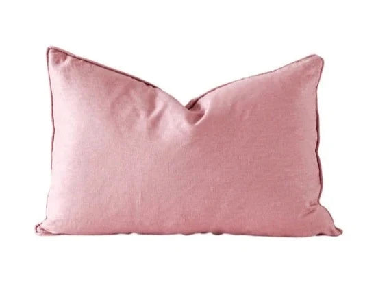 Rayell / Linen Cushion - Dusty Blush