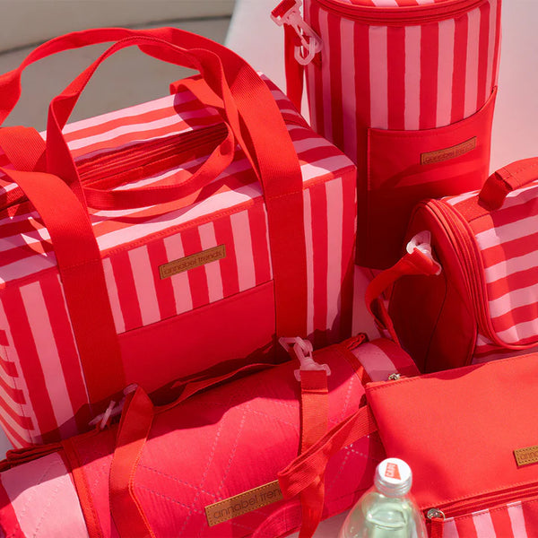 Annabel Trends / Picnic Box Cooler Bag - Red Stripe