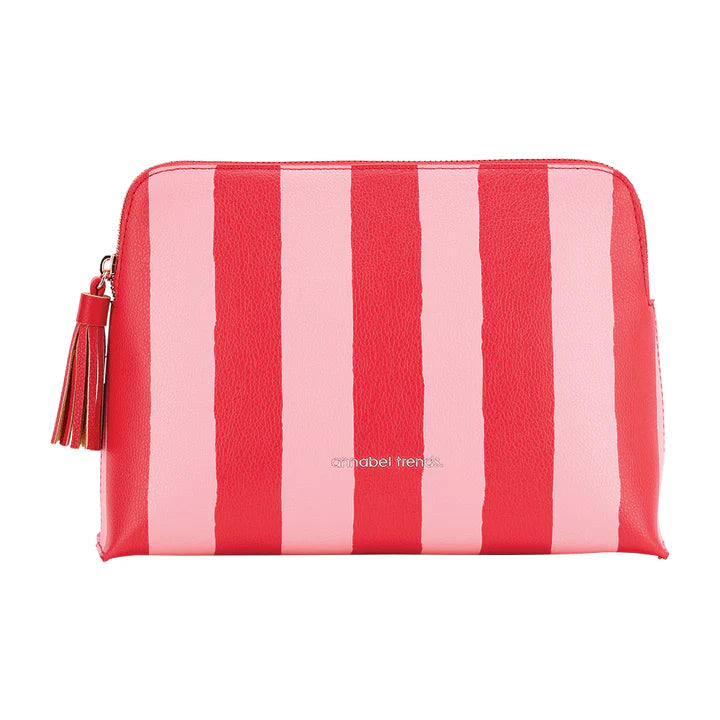 Annabel Trends / Vanity Bag (Lge) - Red Stripe