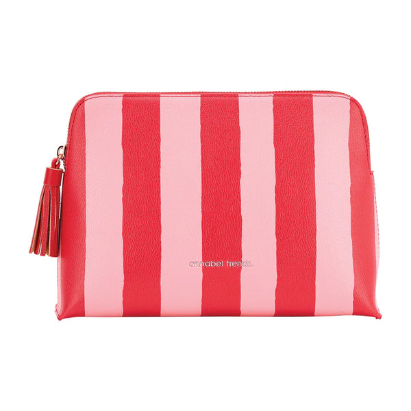 Annabel Trends / Vanity Bag (Lge) - Red Stripe