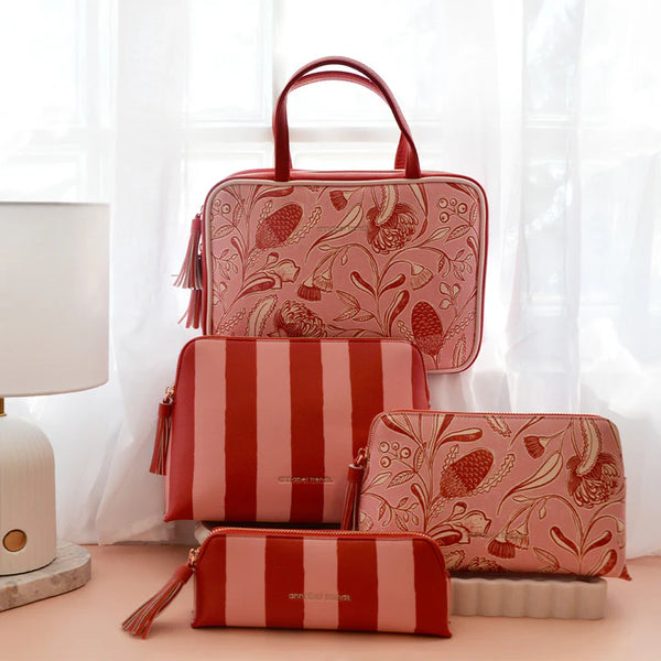 Annabel Trends / Vanity Bag (Lge) - Red Stripe