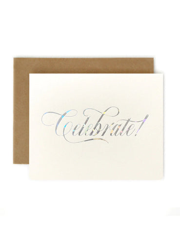 Bespoke Letterpress / Greeting Card - Celebrate!