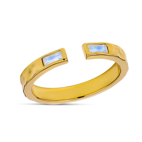 Midsummer Star / Leora Moonstone Ring - Gold