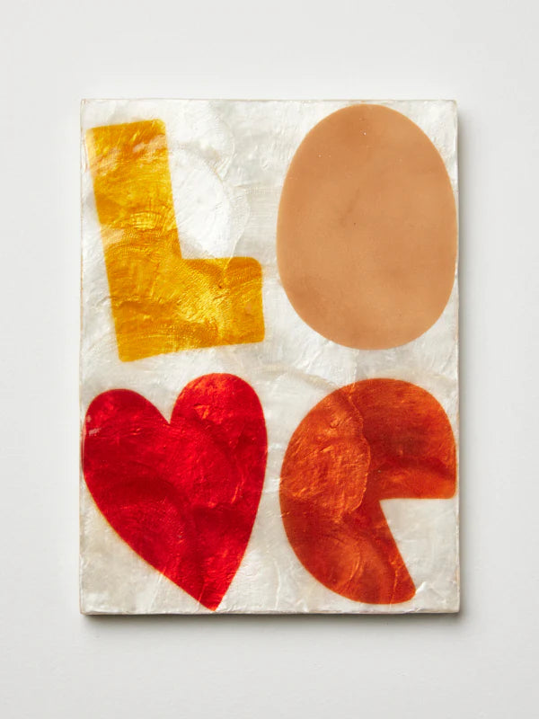 Jones & Co / Golden Love Tile - Red