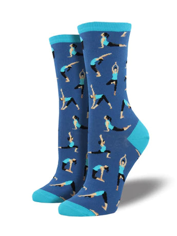 Socksmith / Womens Socks - Yoga People (Blueberry)