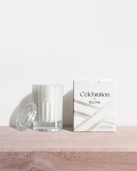 Ecoya / Celebration Candle (Small) - White Musk & Warm Vanilla