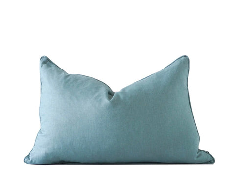 Rayell / Linen Cushion - Slate Blue