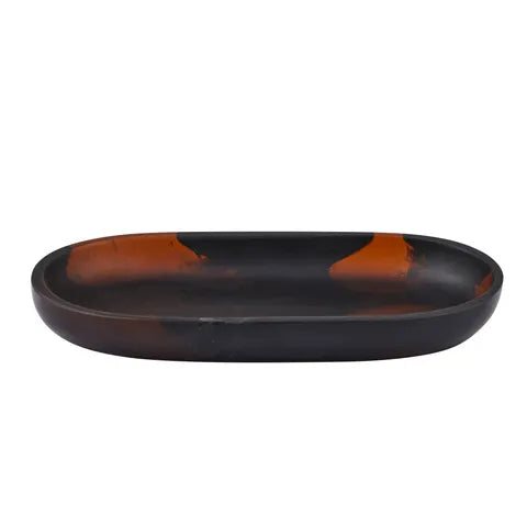 Coast To Coast / Kip Resin Oval Tray - Tortoise Shell