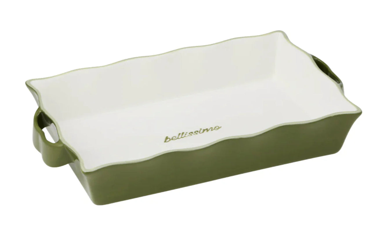 Coast To Coast / Noto Ceramic Rectangle Baker (Med) - Olive