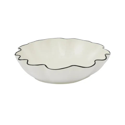 Coast To Coast / Winslow Ceramic Bowl (Lge) - Ivory/Black