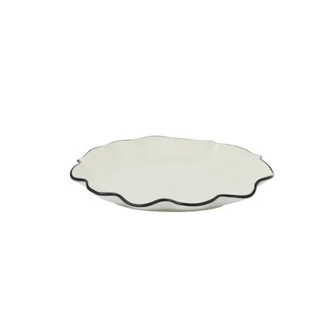 Coast To Coast / Winslow Ceramic Plate (Med) - Ivory/Black