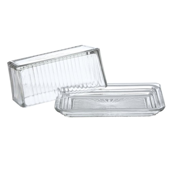 Davis & Waddell / Eltham Glass Butter Dish