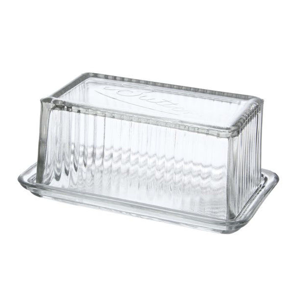 Davis & Waddell / Eltham Glass Butter Dish