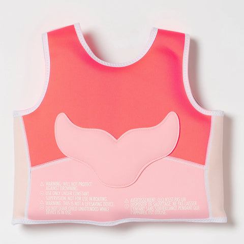 Sunnylife / Swim Vest (2-3yrs) - Melody the Mermaid Neon Strawberry