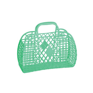 Sun Jellies / Retro Basket (Small) - Green