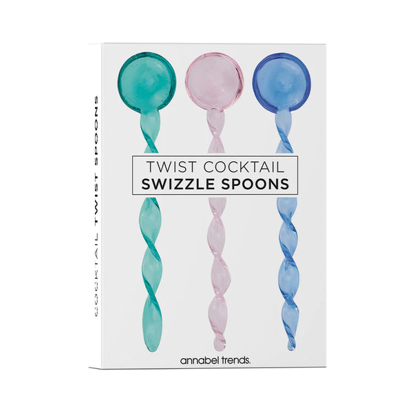 Annabel Trends / Cocktail Swizzle Spoons (Set 4) - Twist