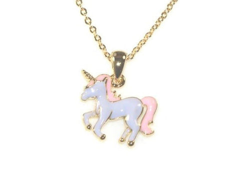 Goody Gumdrops / Unicorn Necklace - Gold/Lilac/Pink