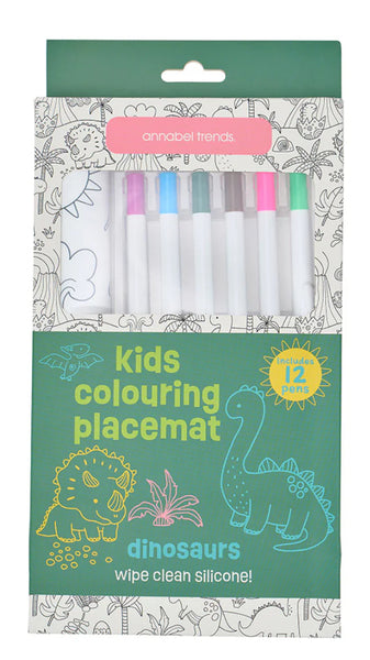 Annabel Trends / Silicone Colouring Mat - Dinosaurs