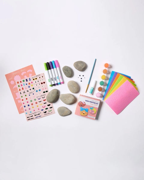 Journey Of Something / Rock Painting Kit - Cool Faces