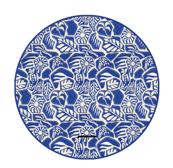 Annabel Trends / Picnic Mat Round - Blue Oasis