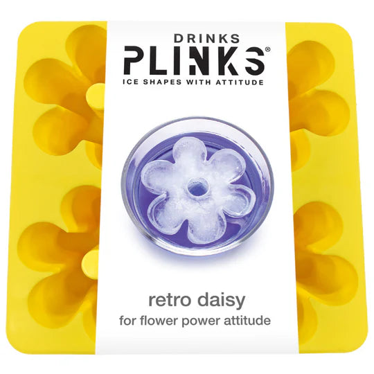 Drinks Plinks / Silicone Tray - Retro Daisy