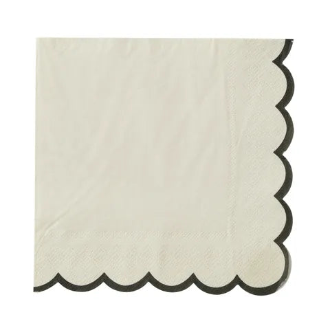 Coast To Coast / Napkins (20pk) - Halcyon Ivory/Black