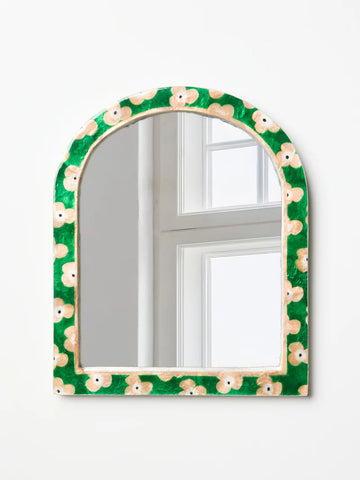 Jones & Co / Paradis Mirror - Green Floral