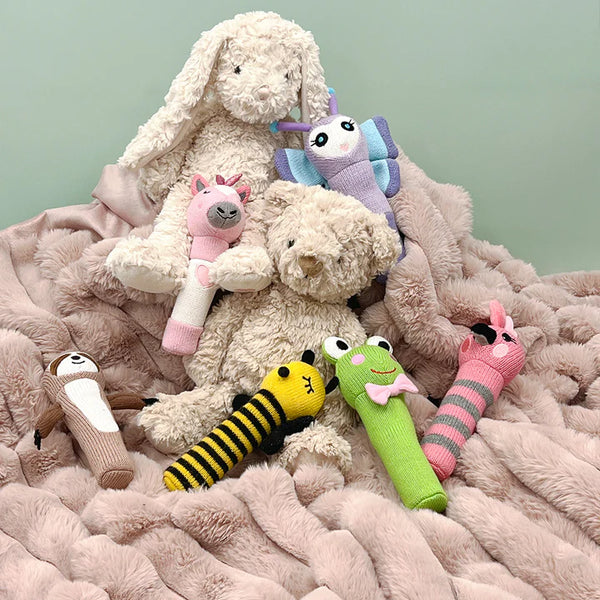 Annabel Trends / Knit Rattle - Pink Galah
