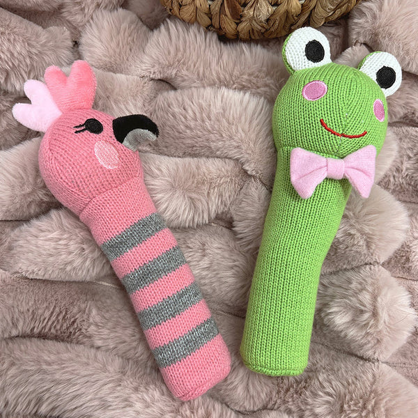Annabel Trends / Knit Rattle - Pink Galah