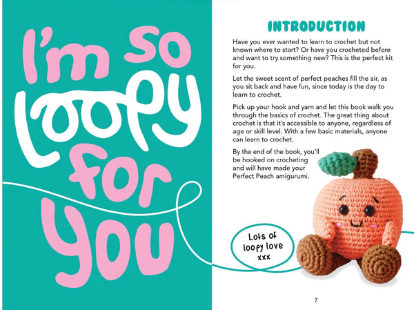 Loopy / Crochet Book & Kit - Perfect Peach