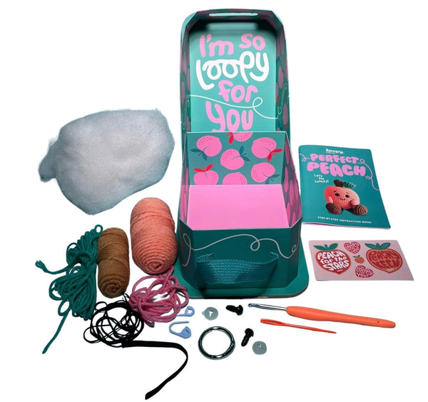 Loopy / Crochet Book & Kit - Perfect Peach