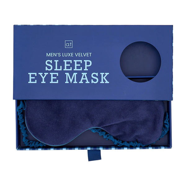 AT Mens / Luxe Velvet Sleep Mask - Navy
