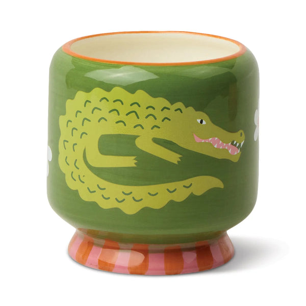 Paddywax / A Dopo 'Crocodile' Ceramic Candle (8oz) - Prickly Pear
