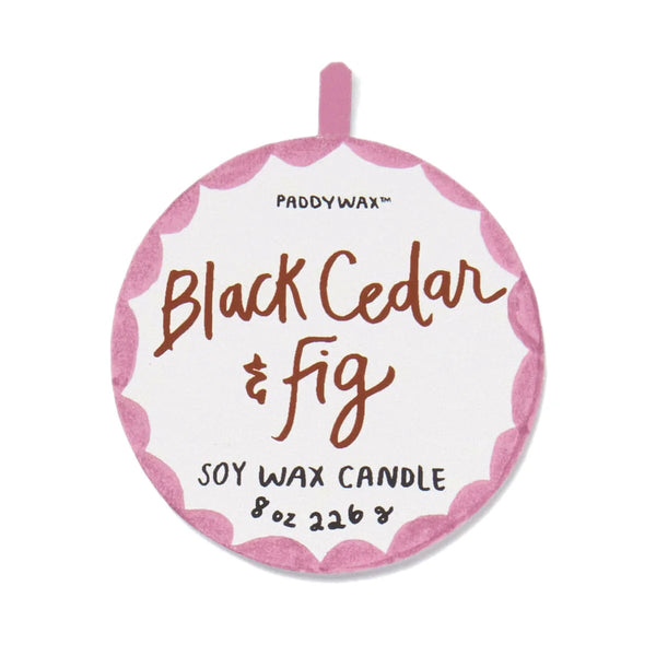 Paddywax / A Dopo 'Tiger' Ceramic Candle (8oz) - Black Cedar & Fig