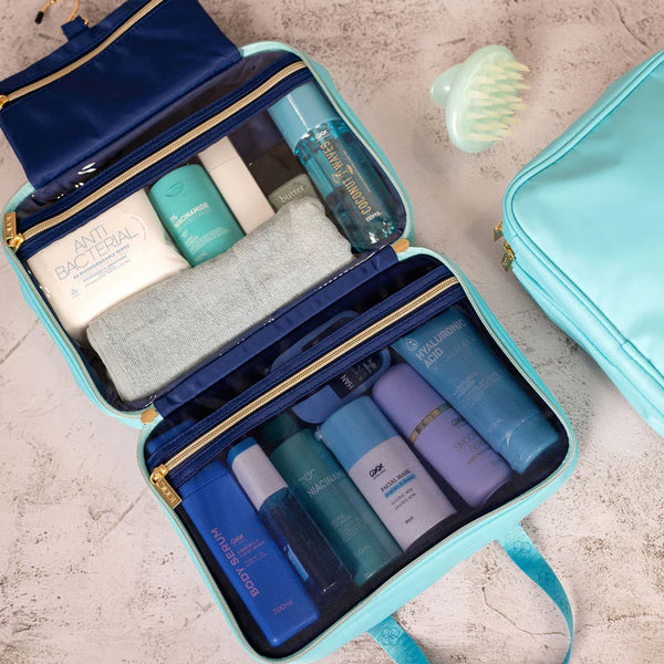 Tonic / Splash Hanging Makeup Bag - Aqua