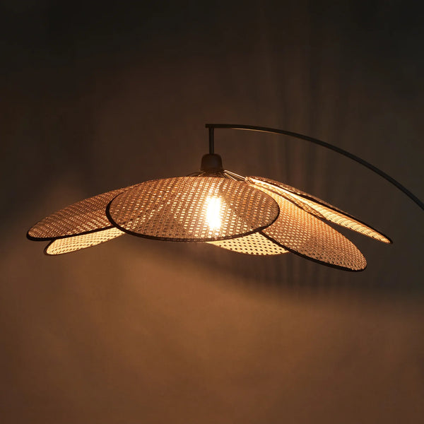 Amalfi / Fiore Floor Lamp - Black & Natural