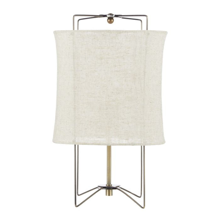 Amalfi / Paden Linen Table Lamp - Antique Bronze