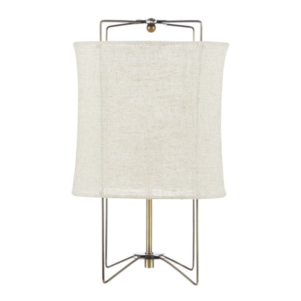 Amalfi / Paden Linen Table Lamp - Antique Bronze