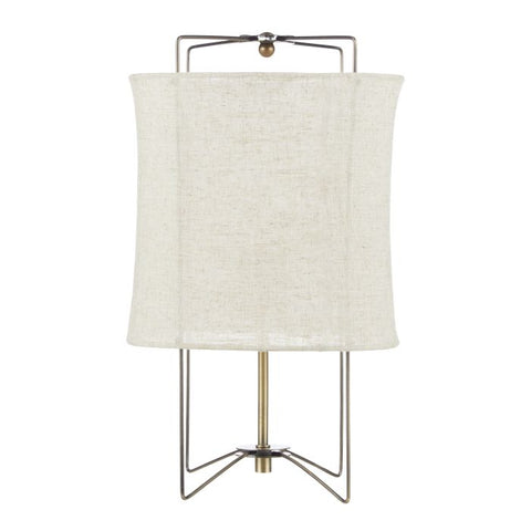 Amalfi / Paden Linen Table Lamp - Antique Bronze