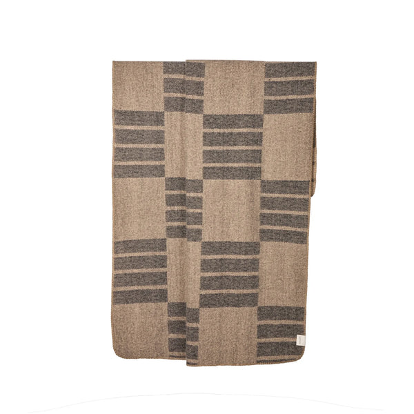 Amalfi / Zia Throw - Ink/Brown
