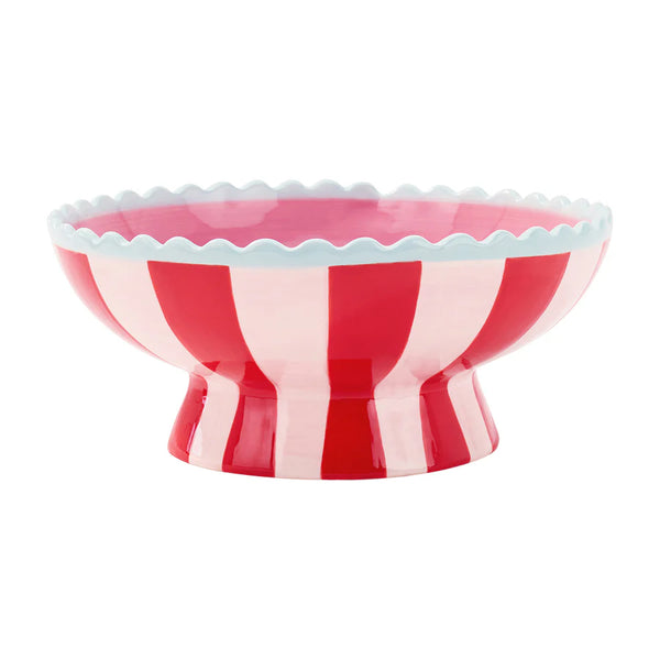 Annabel Trends / Ceramic Fruit Bowl - Stripe