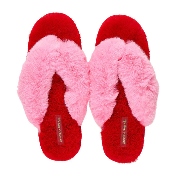 Annabel Trends / Cosy Luxe Thongs - Cherry Candy