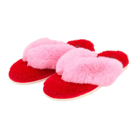 Annabel Trends / Cosy Luxe Thongs - Cherry Candy