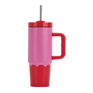 Annabel Trends / Stainless Steel Super Sip - Wave Pink Red