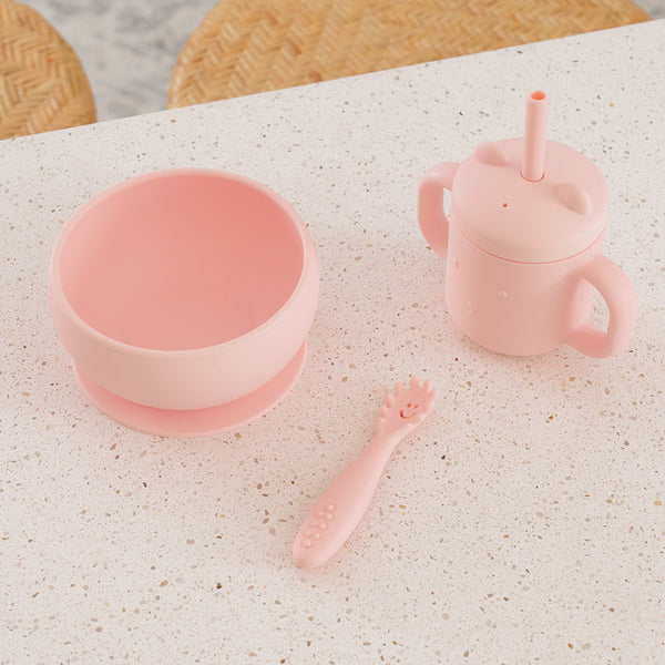 Annabel Trends / Silicone Mini Sippi Bear - Blush Pink