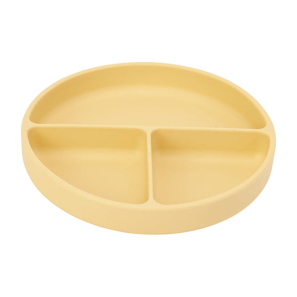 Annabel Trends / Silicone Suction Divided Plate - Lemon